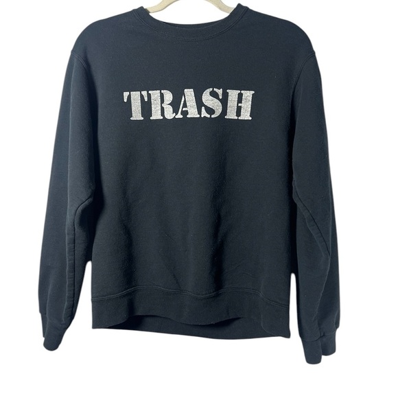 Vintage Trash Spellout Crewneck Sweatshirt Small - Picture 1 of 4